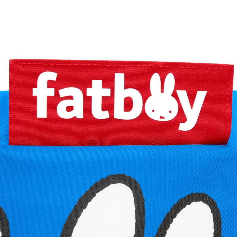 Fatboy Point Pouf (Small) x Miffy | Multifunctional Use as a seat, footrest, or side table | Designed for indoor use | EPS bead filling | Lightweight and easy to move | 50 × 35 cm - Blue - Image 5